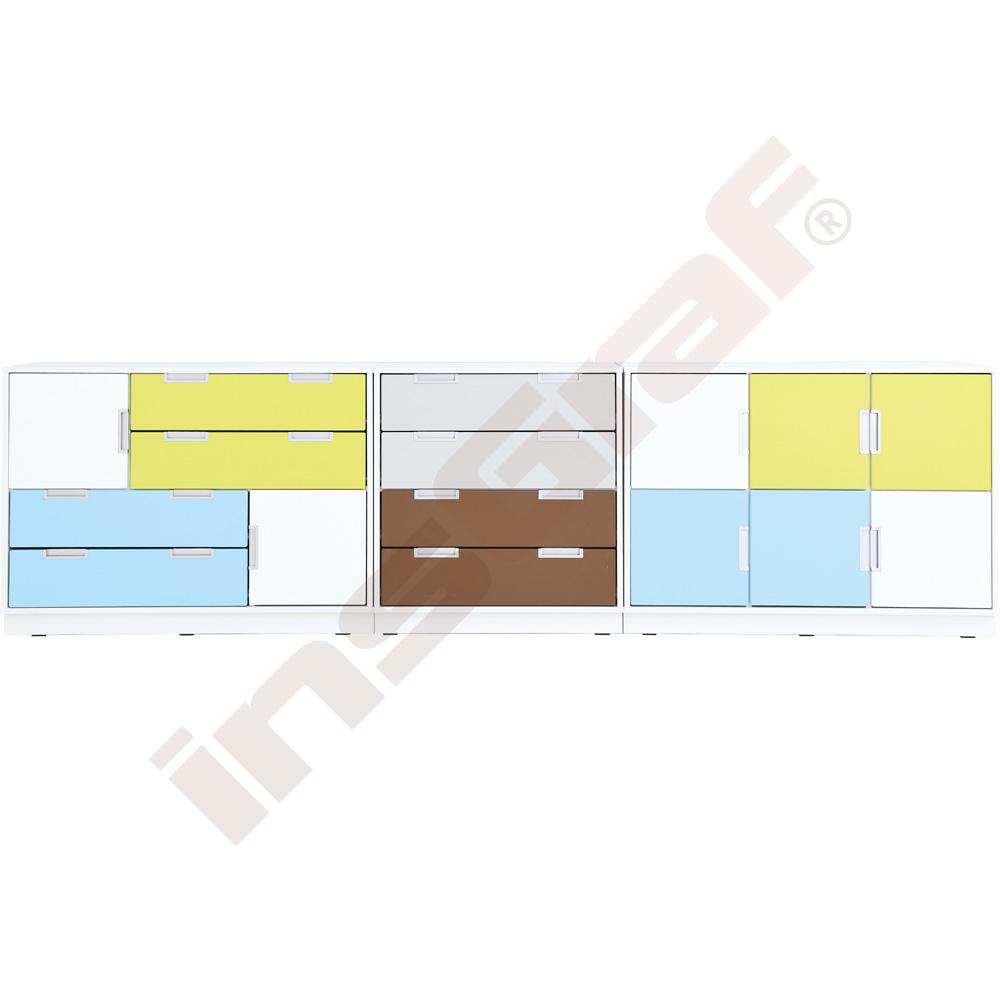 
Möbelsatz Quadro 136W-180° - weiß
