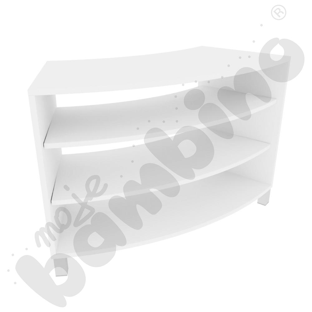 Quadro – szafka 1/8 koła S+, biała