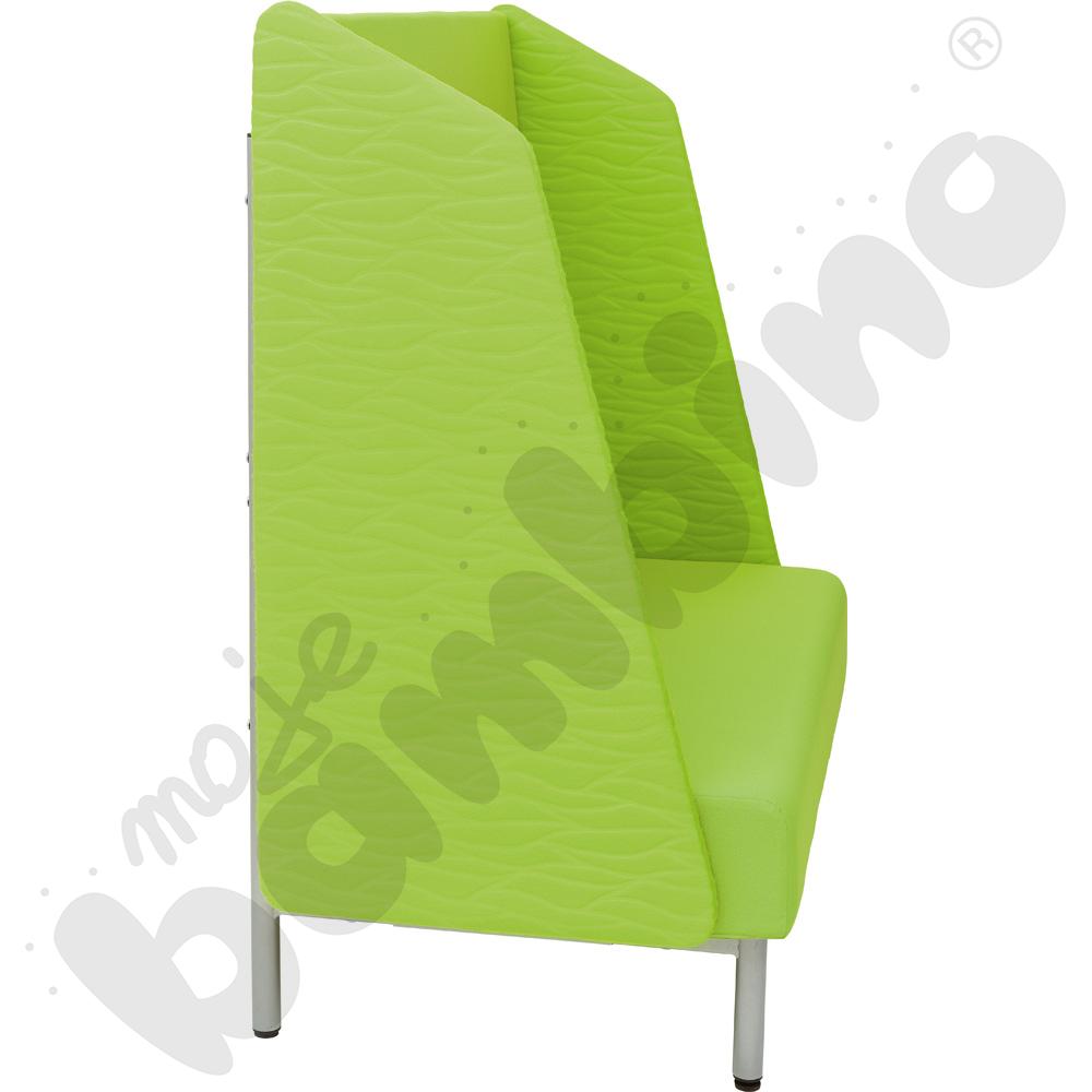 Kanapa wyciszająca Arkadia z zielonymi bokami