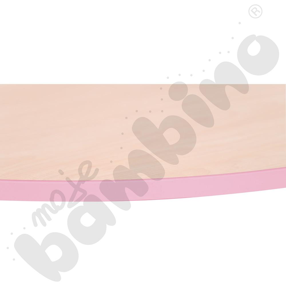 Blat Quadro klon jasny okrągły, jasnoróżowe obrzeże