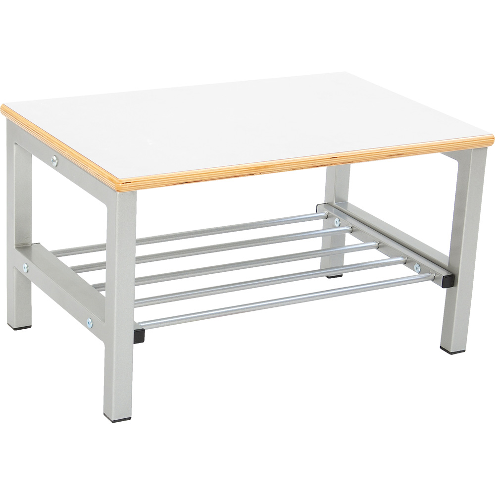 Lavička Flexi do šatne pre 2 os., výška 26 cm - biela