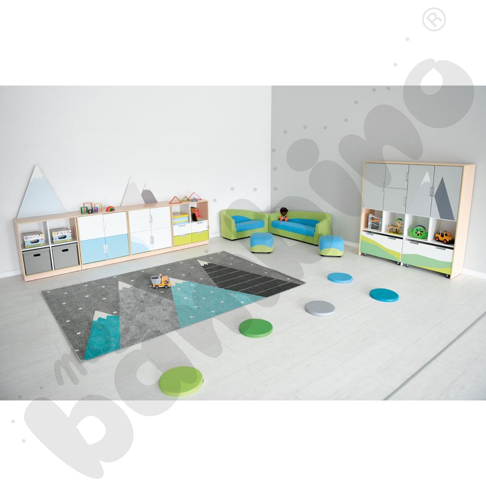 Quadro - zestaw Góry 90 st., cichy domyk, skrzynia klon jasny