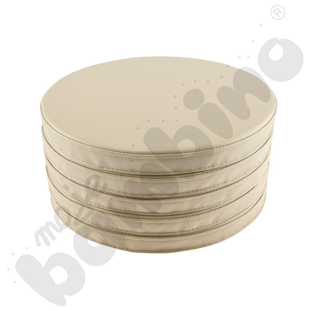 Poduszki okrągłe 5 szt. beżowe