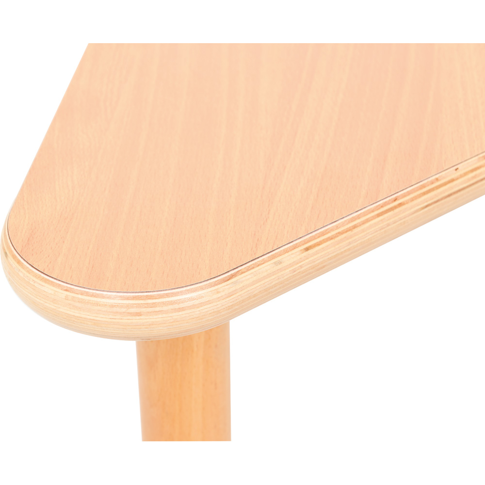 Školský trojuholníkový stôl Flexi, výška 64-76 cm - k stoličkám 38-46 cm (veľ. 4-6) – buk