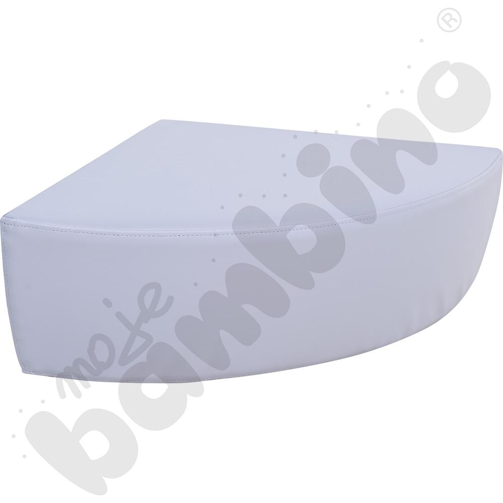 Małe siedzisko 1/4 koła szare