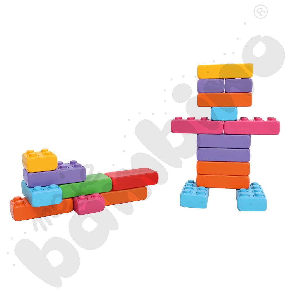 Klocki małego budowniczego - pastelowe