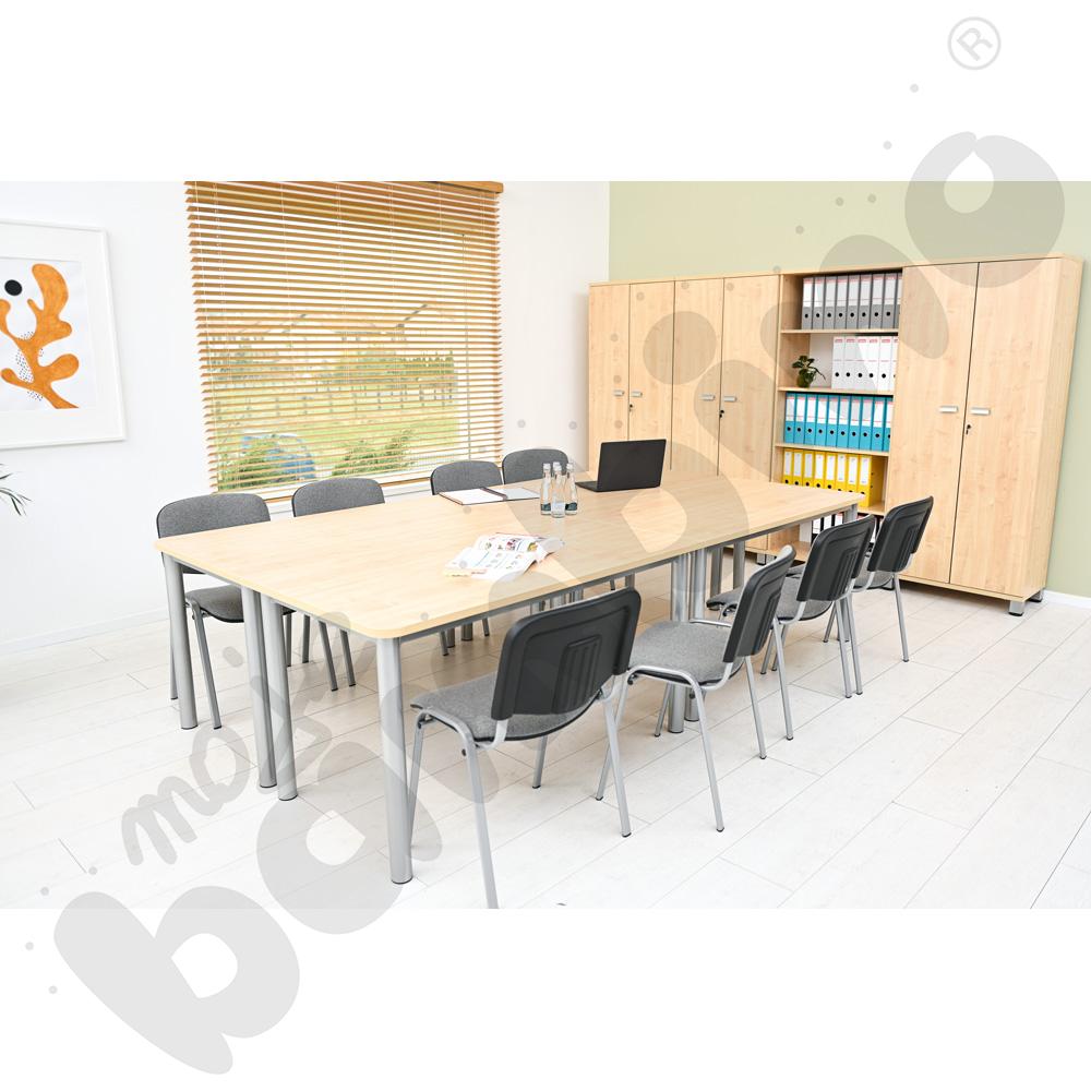 Krzesło konferencyjne ISO Alu szare