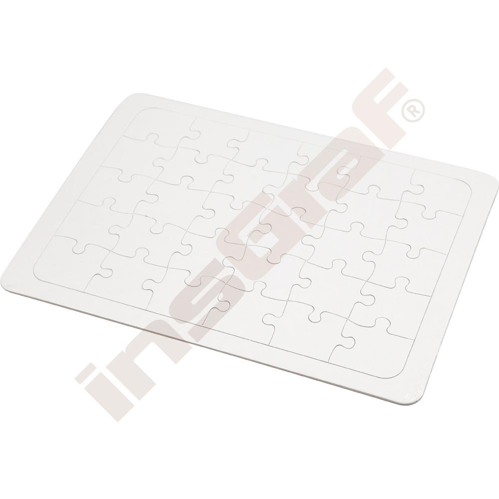 Biele puzzle A4