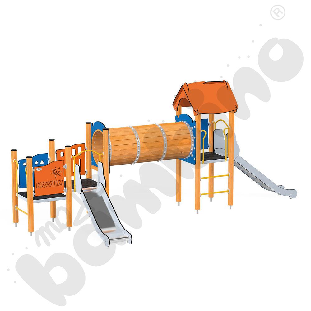 Orbis - wieża 14, drewniane słupy