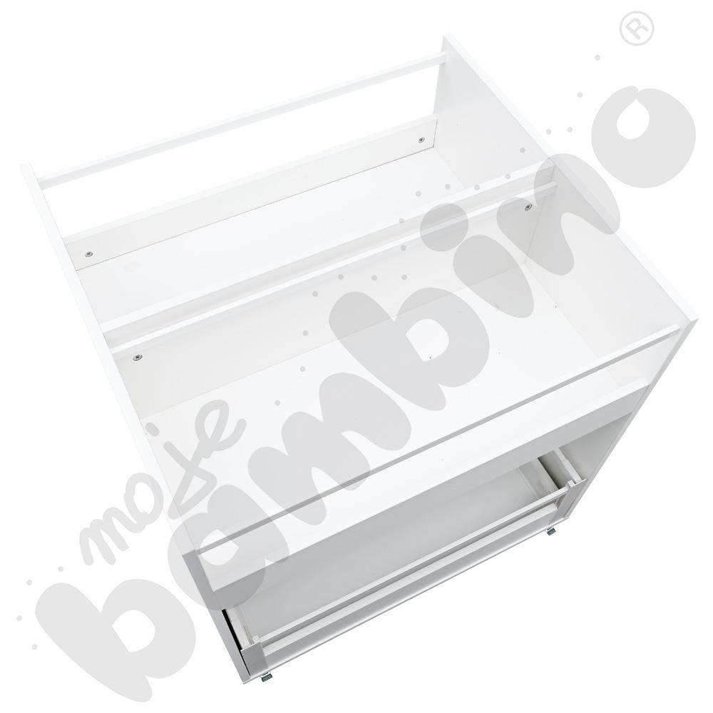 Biblioteczka Grande na kółkach - biała