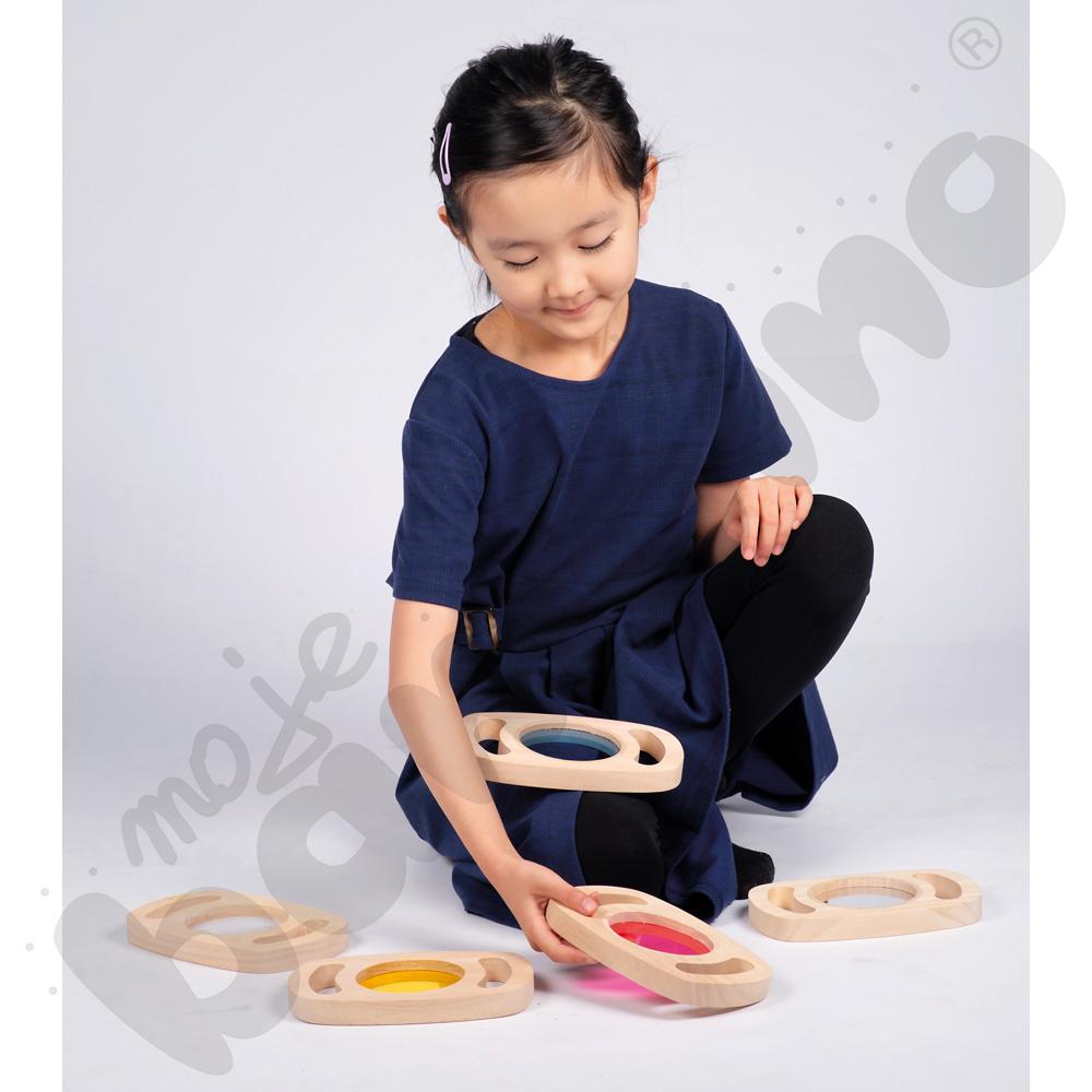 Barwne panele z uchwytem