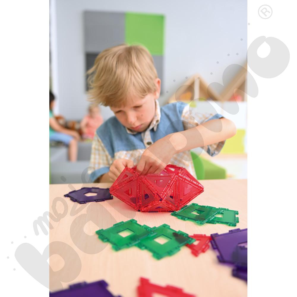 Klocki Gigo - Edukacja - zestaw geometryczny, 92 elem.