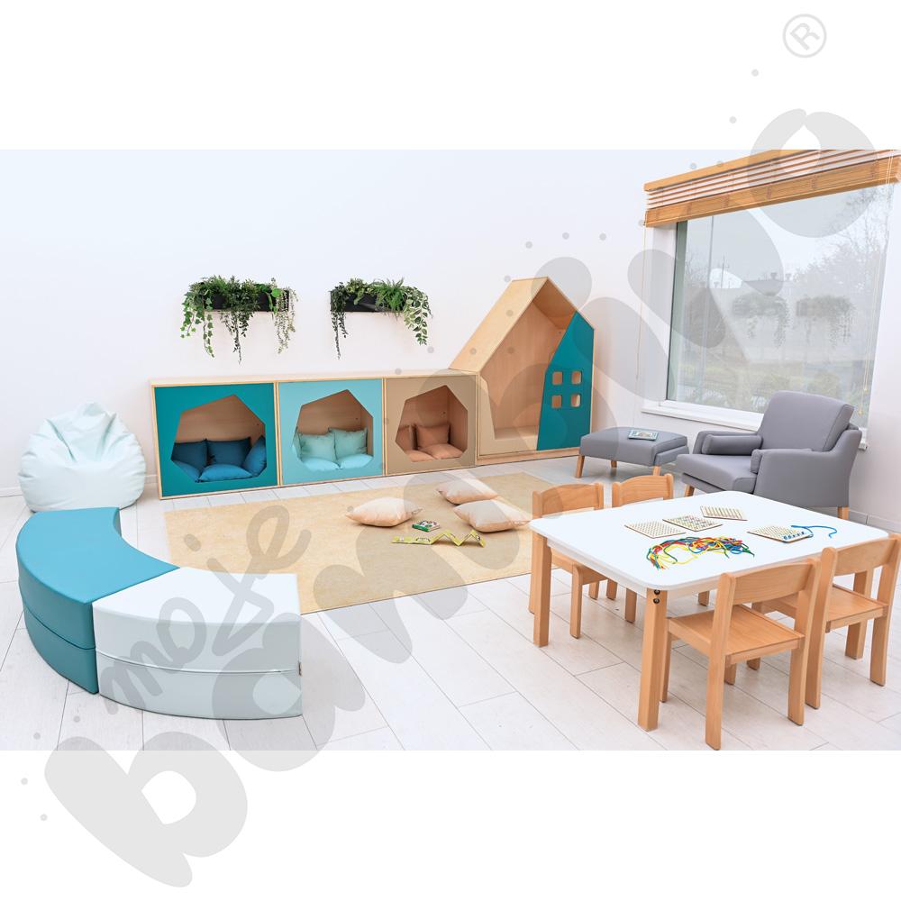 Quadro - kryjówka turkusowy pastel