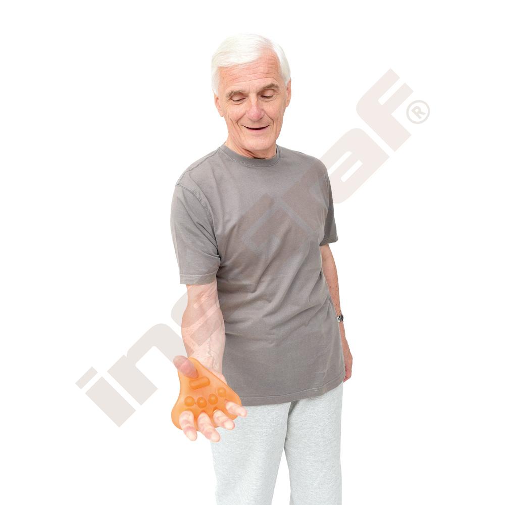 Průžný trojúhelník pro posilování dlaně - středně tvrdý 