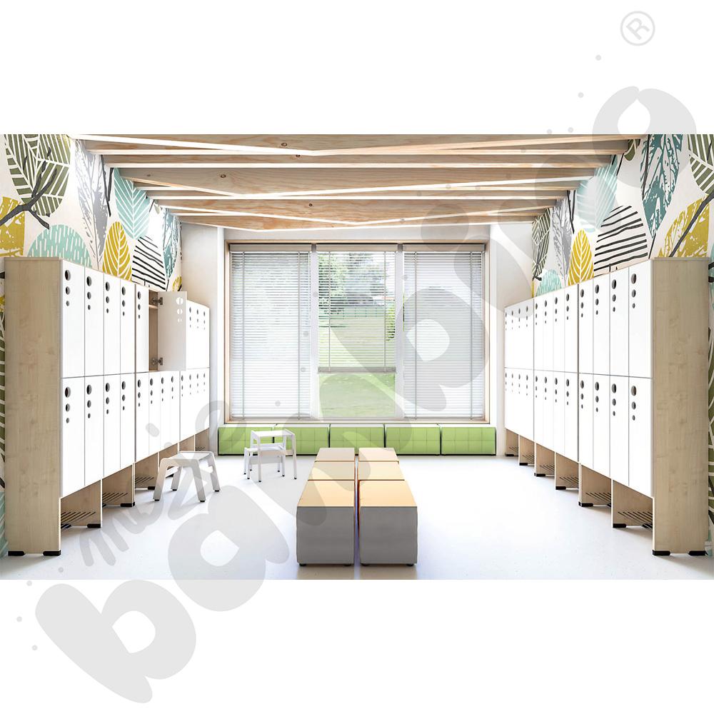 Drzwi do szatni Kropla duże - białe 