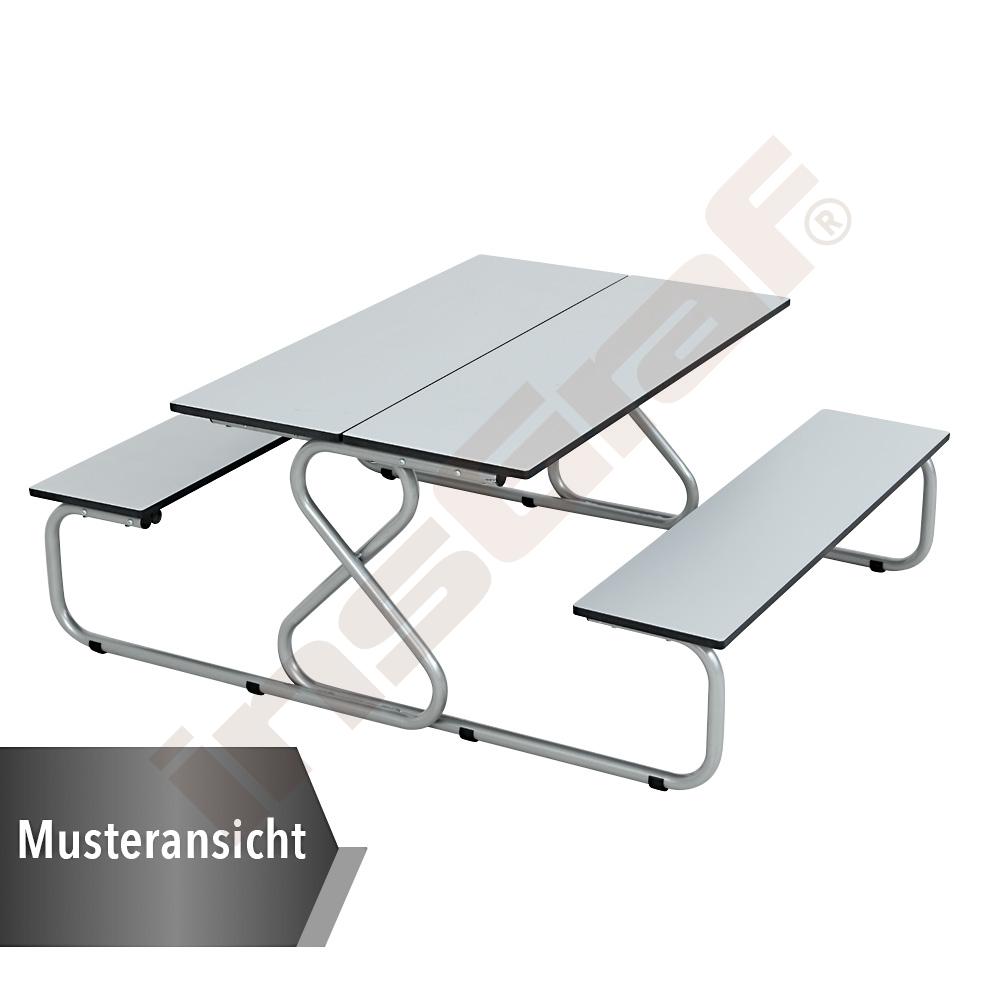 
Picknicktisch Capri mit Bänken, TH 76 cm
