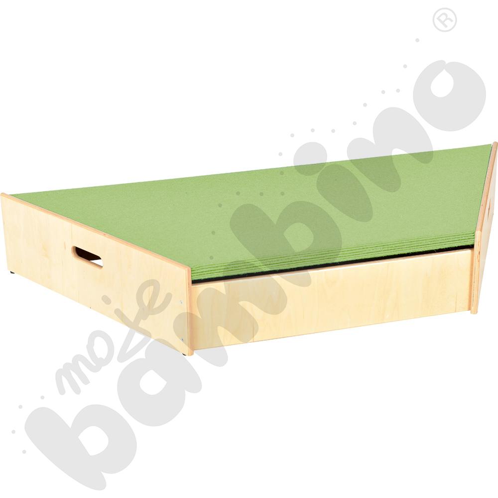 Podest trapezowy, wys. 20 cm - jasnozielony