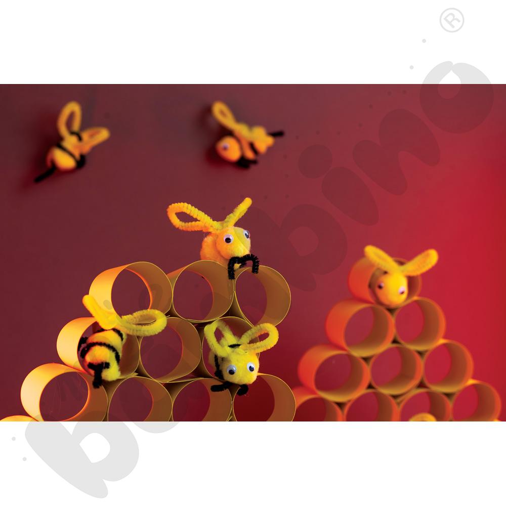 Druciki kreatywne 0,4 x 30, 100 szt. - żółte