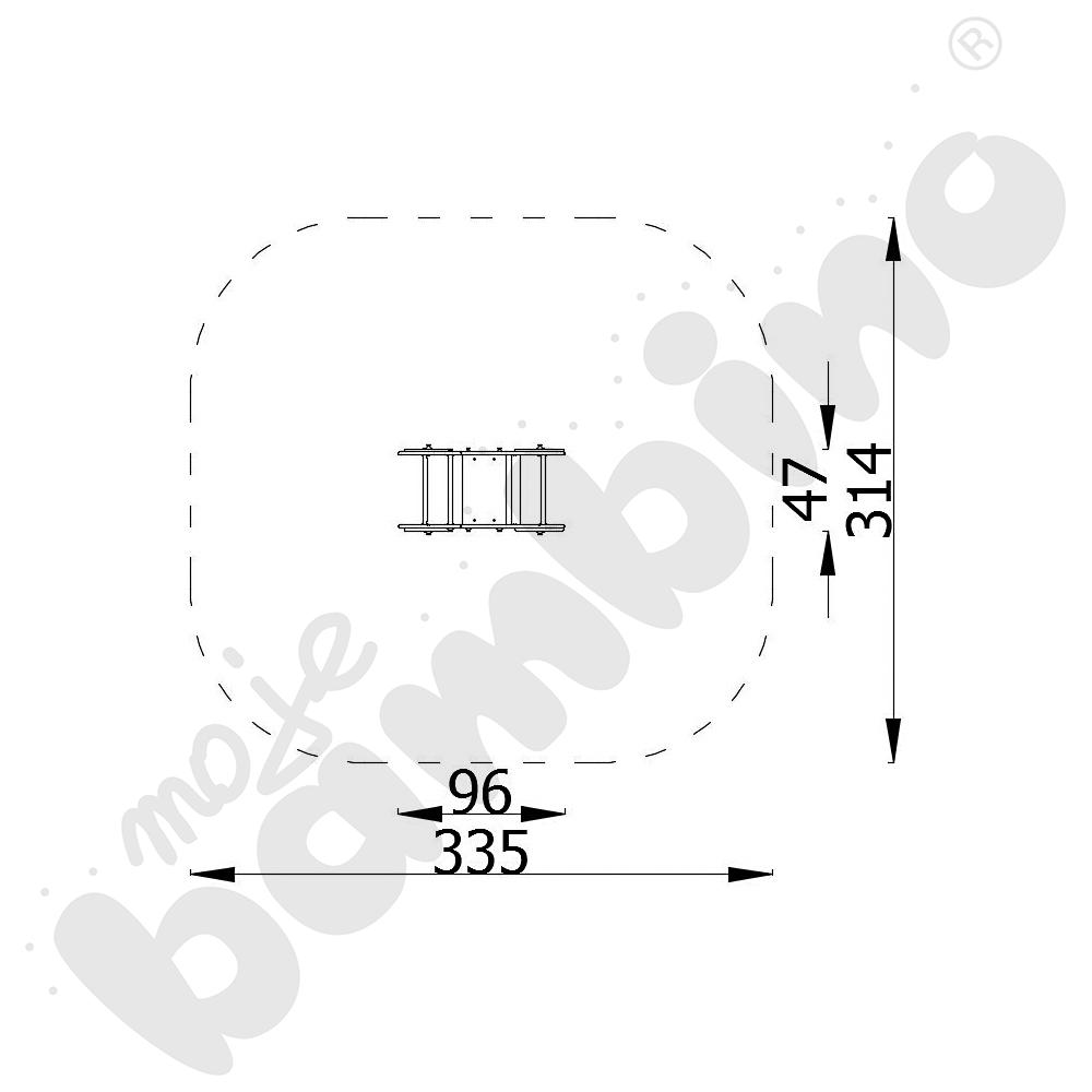 Autko Urbi A na podstawie betonowej