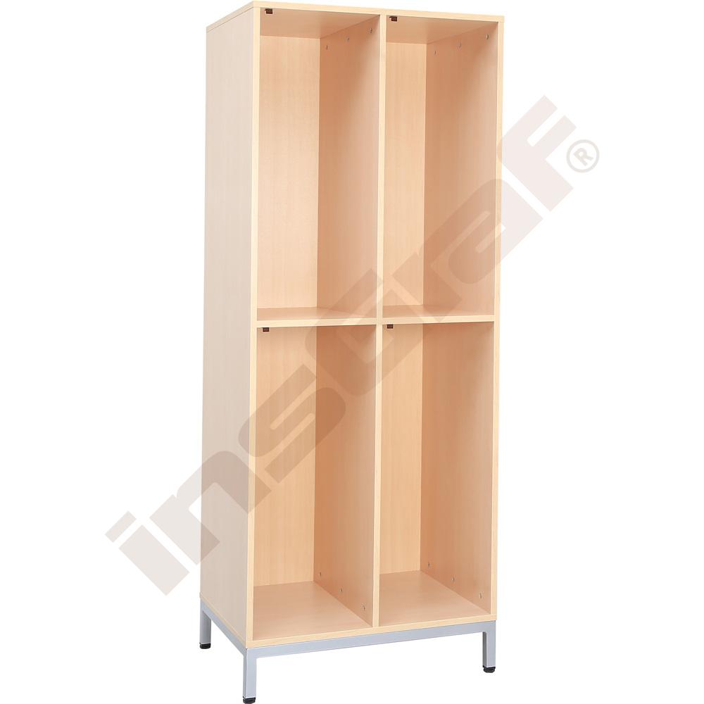 Šatna Frameo, 4 předěly - světlý javor