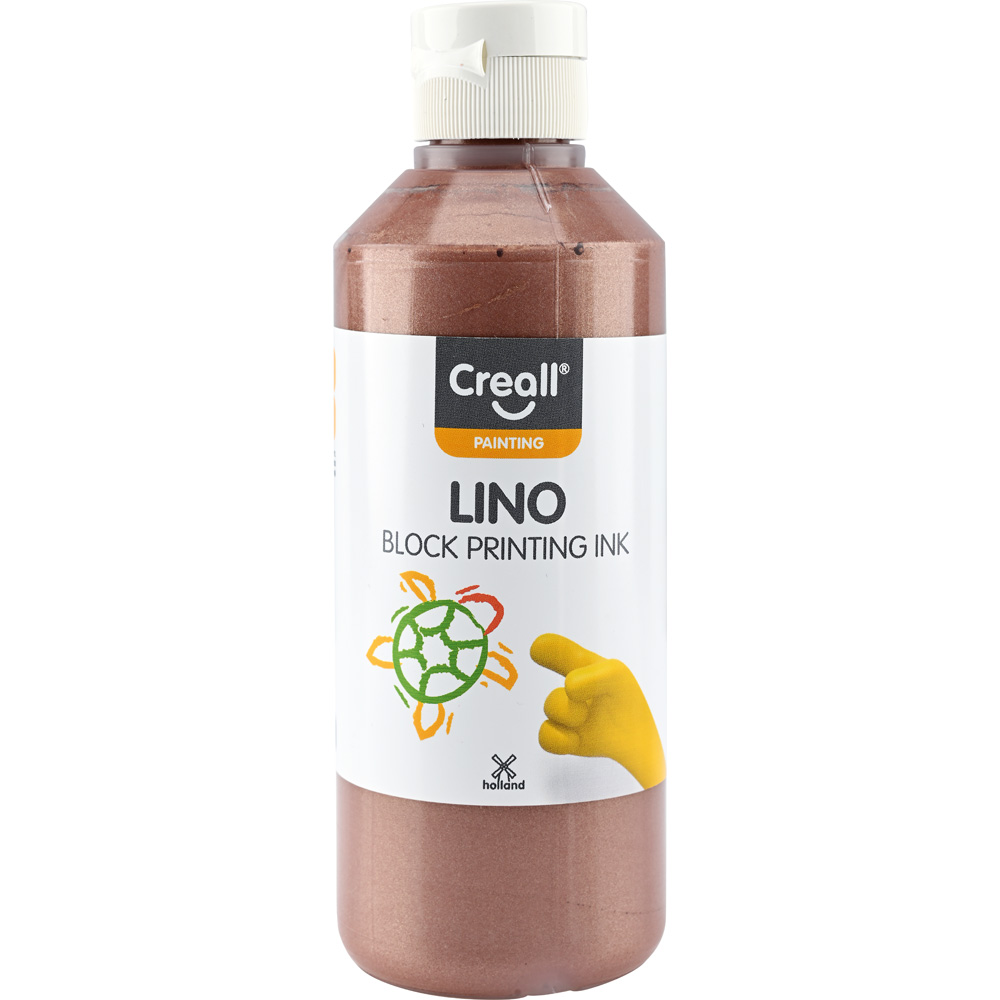 Creall Lino farba na linoryt 250 ml, hnedá