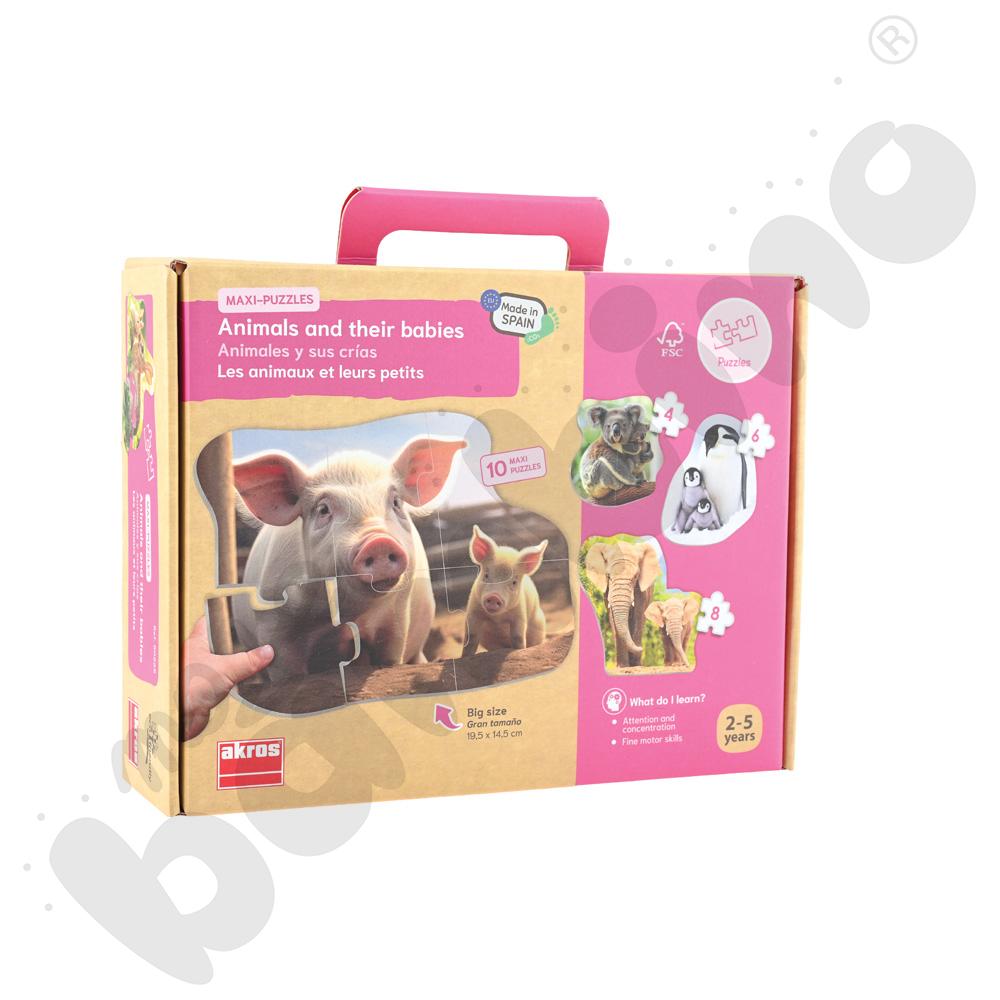 Maxi puzzle - zwierzęta i ich potomstwo