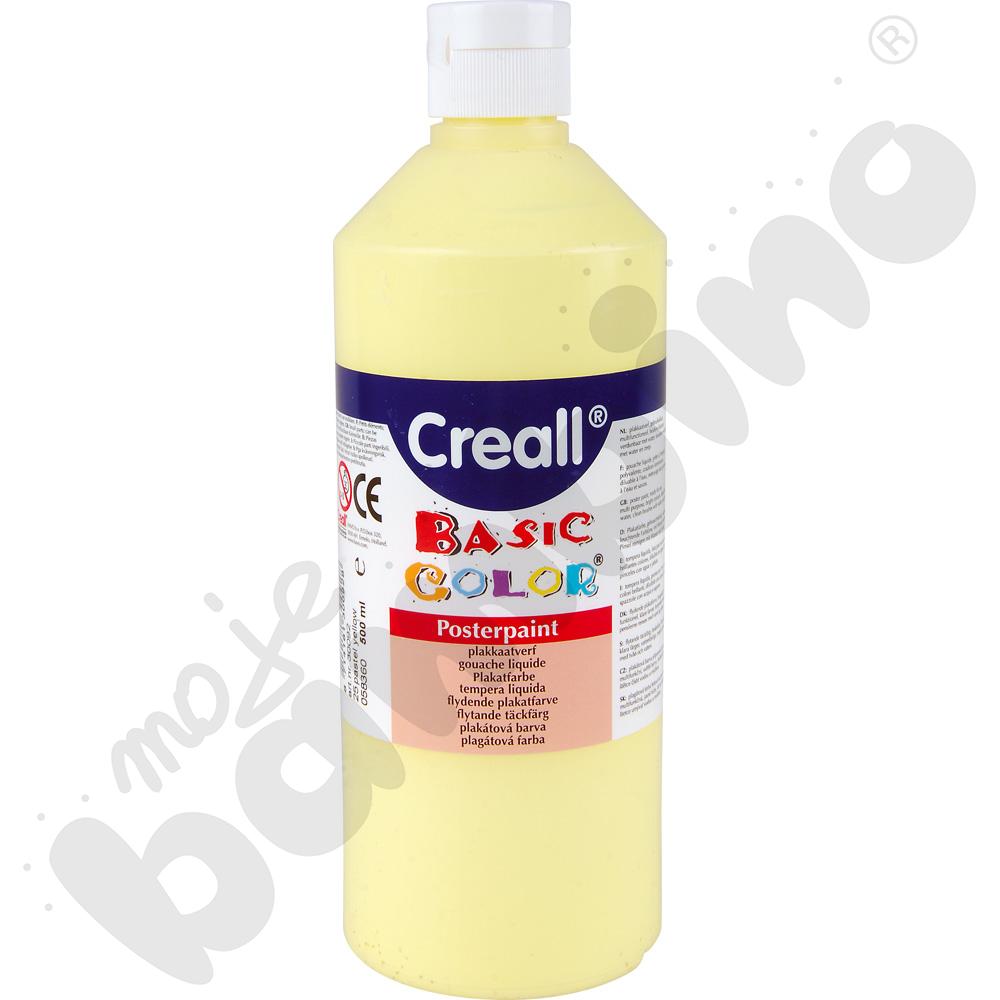 Tempera 500 ml pastelowa - żółta