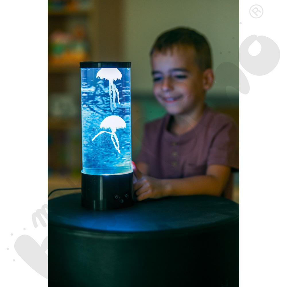 Lampa relaksacyjna z meduzami