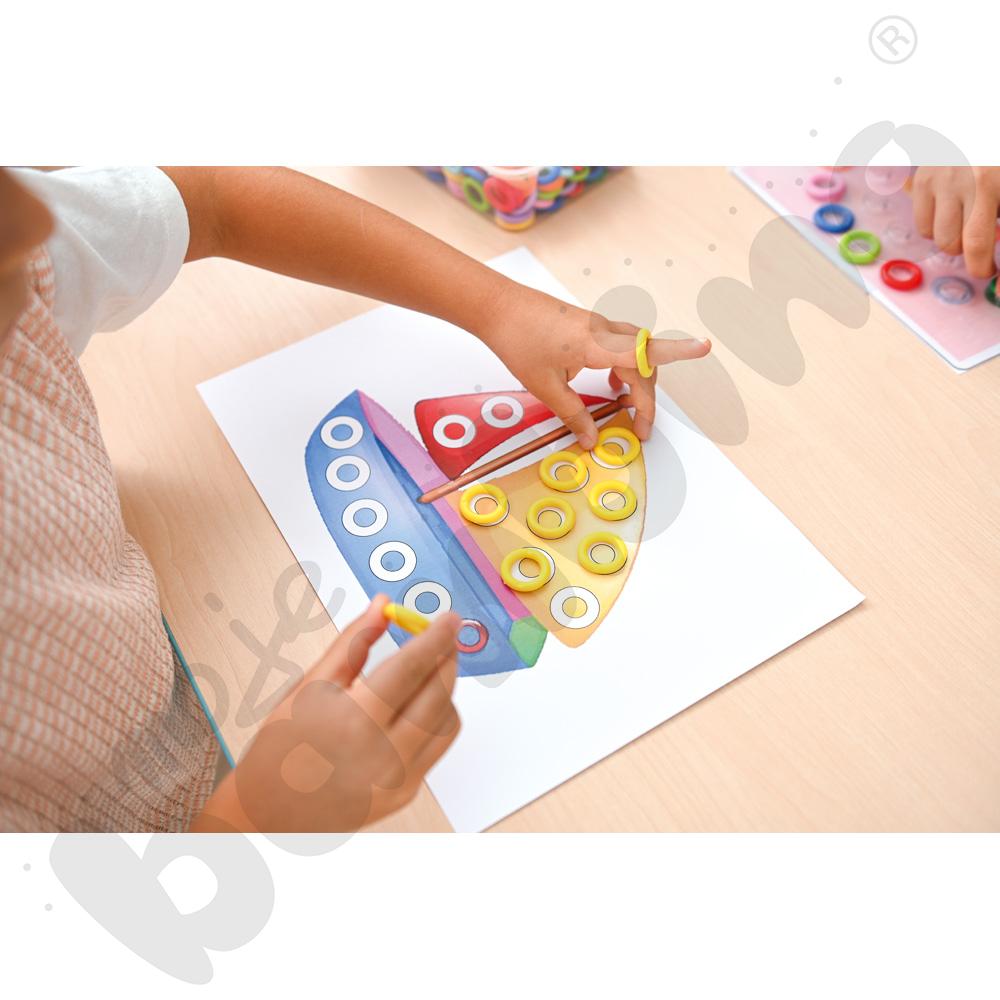 Mozaiki Maxi - zestaw edukacyjny, 9 kol.