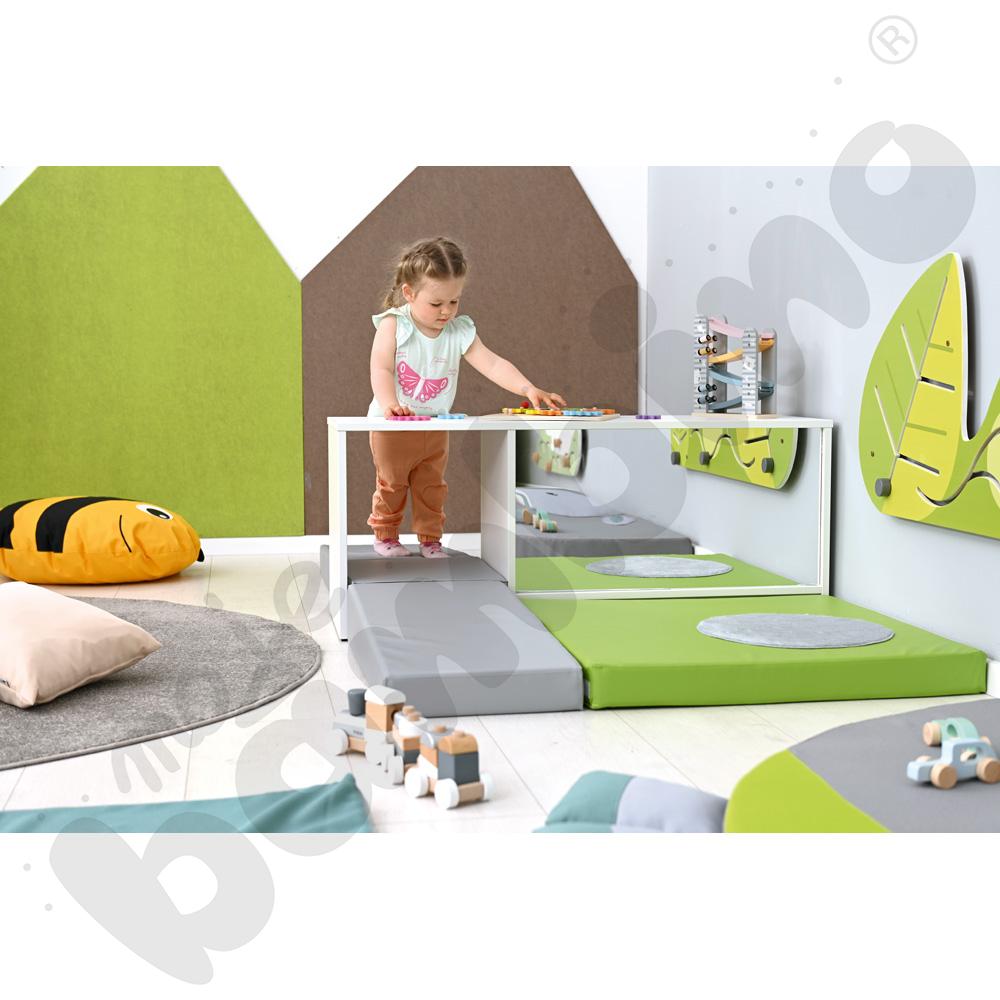 Quadro - kącik zabaw z lustrem, biały