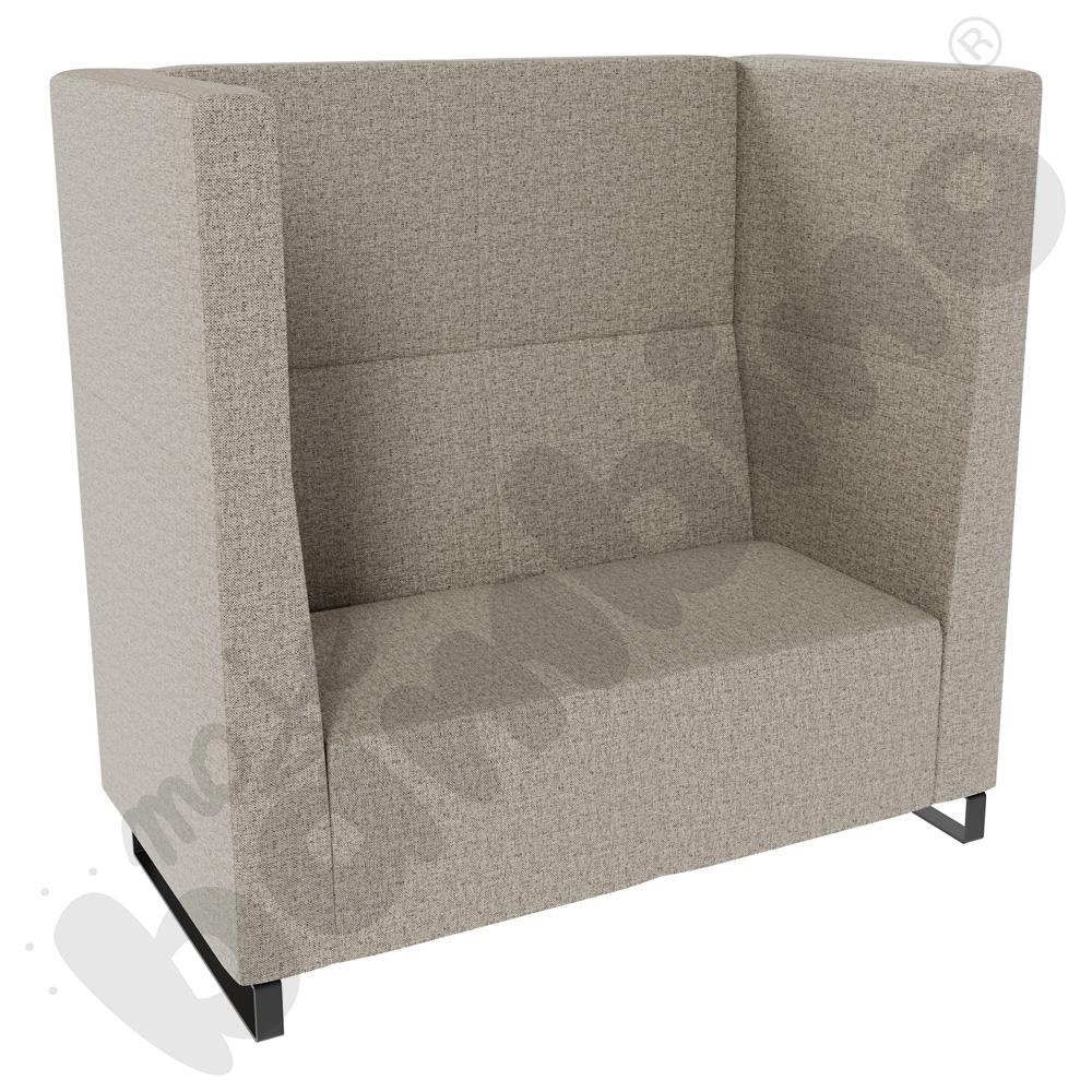 Sofa Universum 2-os. wys. 133 cm, 2 boki średnie, tkanina RO37