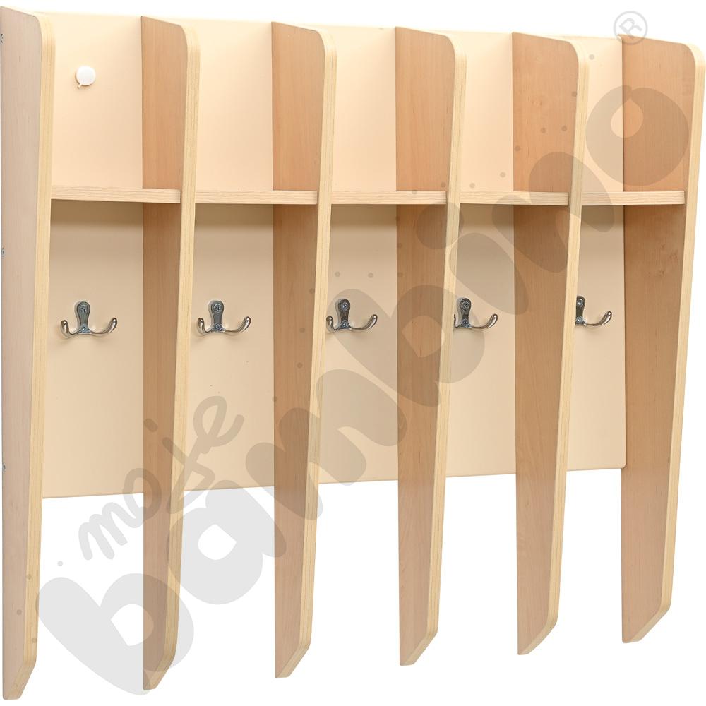 Półka na kubeczki i ręczniki, z przegrodami - kość słoniowa