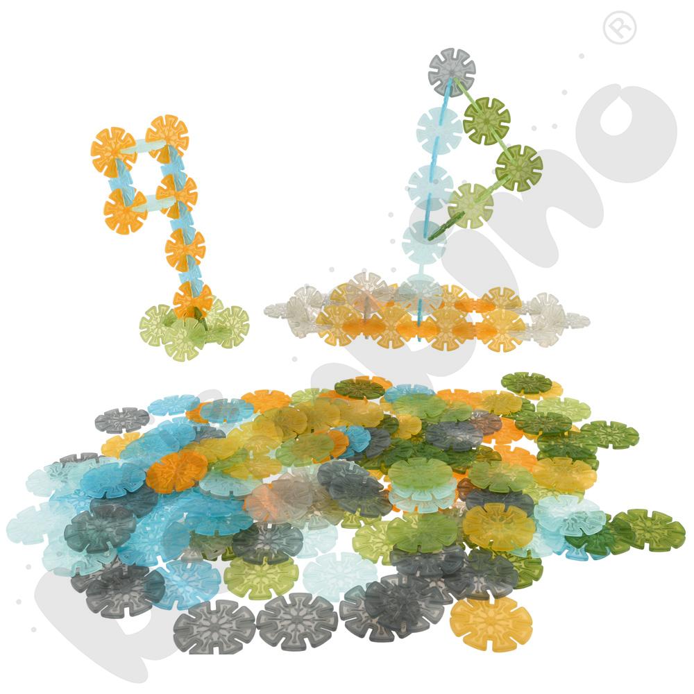 Klocki konstrukcyjne - płatki śniegu