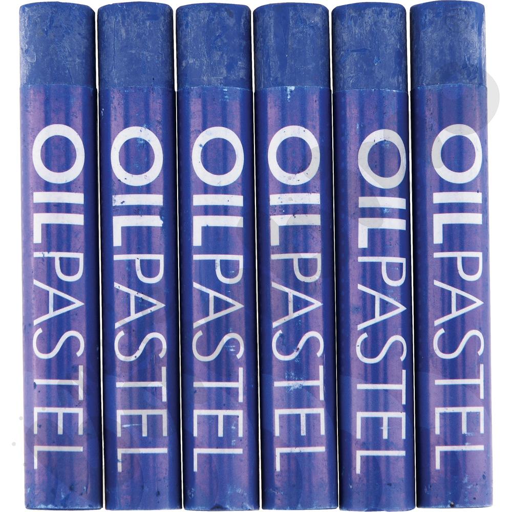 Pastele olejne 6 szt. ciemnoniebieskie