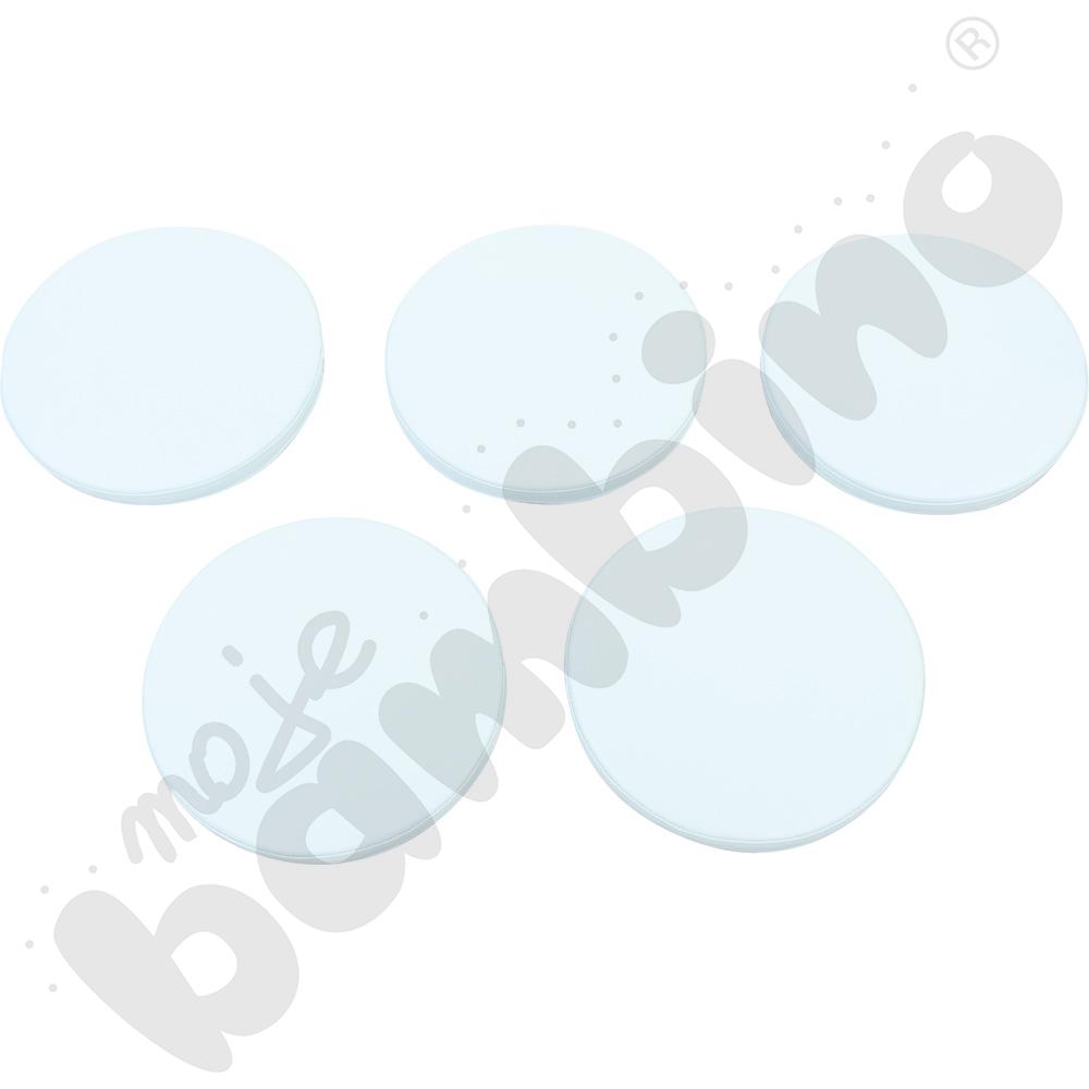 Poduszki okrągłe 5 szt. błękitny pastel