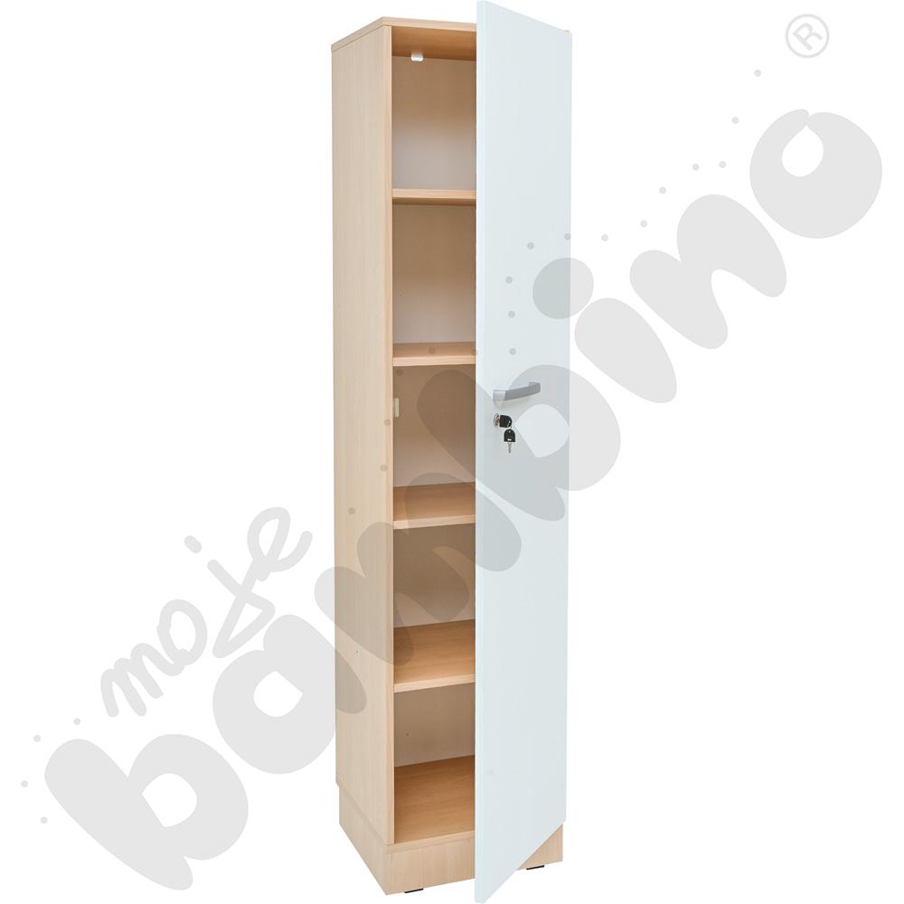 Regał Grande wąski, wys. 187,8 cm, głęboki, klon jasny