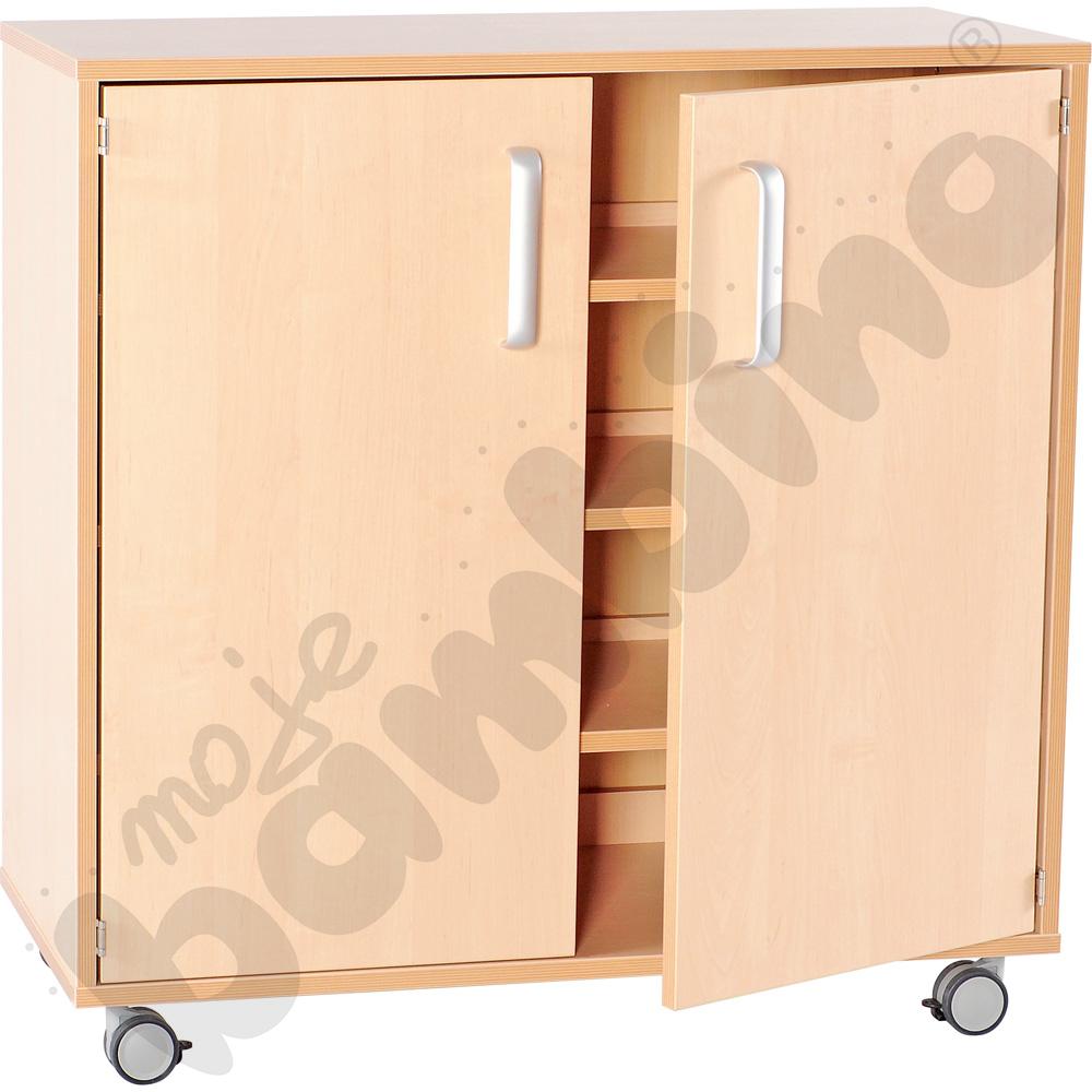 Drzwiczki do szafki Flexi D z półkami - brzoza