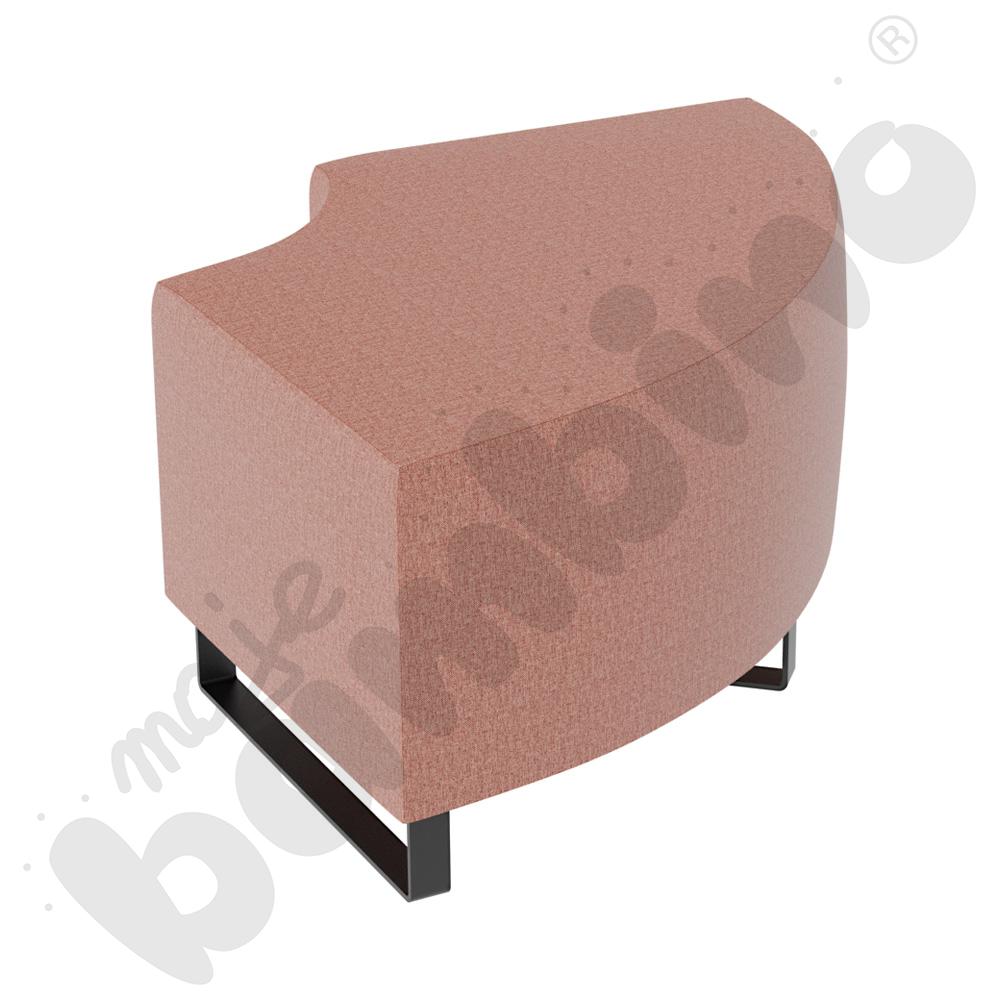 Pufa Universum 1/4 koła rogowa, tkanina RO11