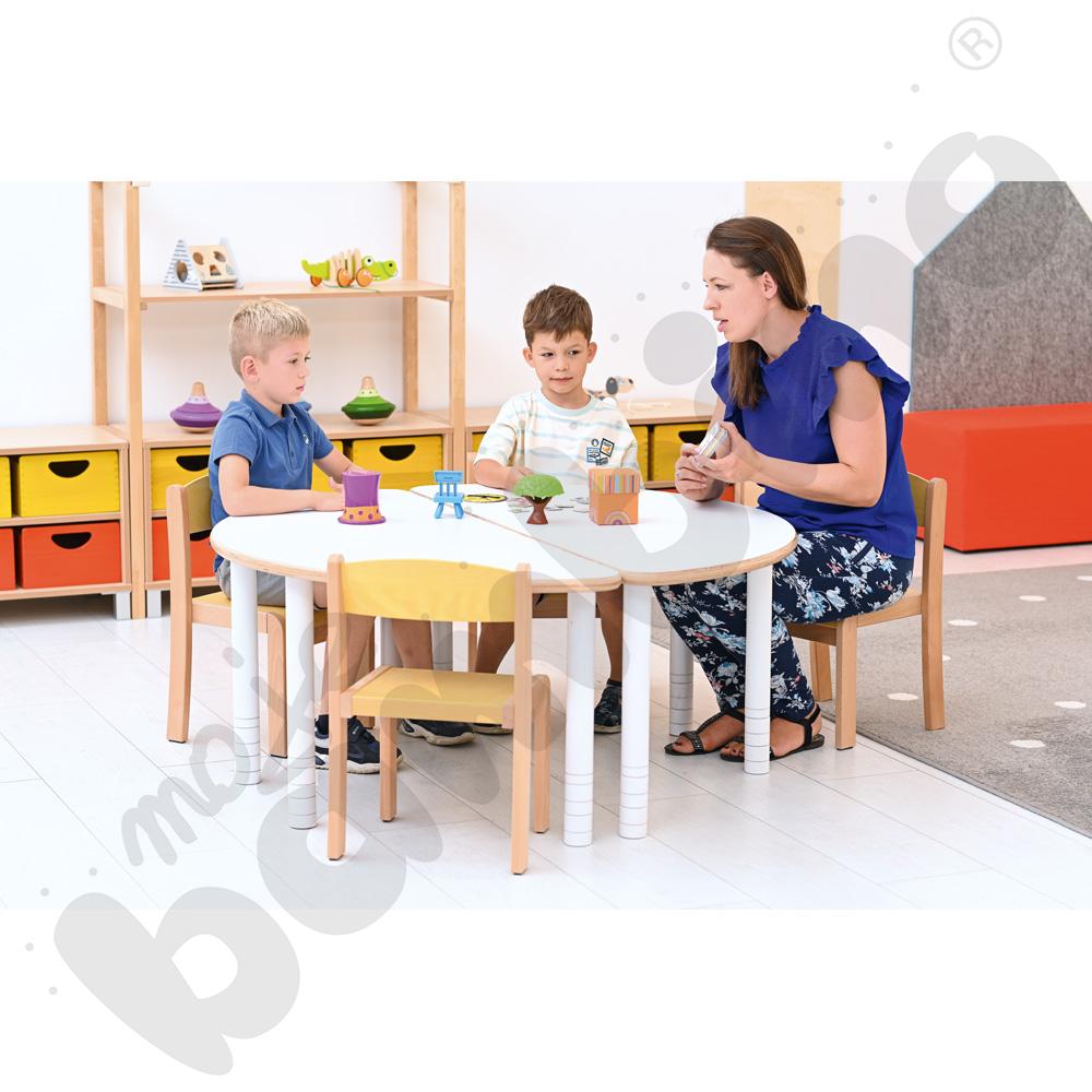 Krzesło Filipek PASTEL żółte, rozm. 2