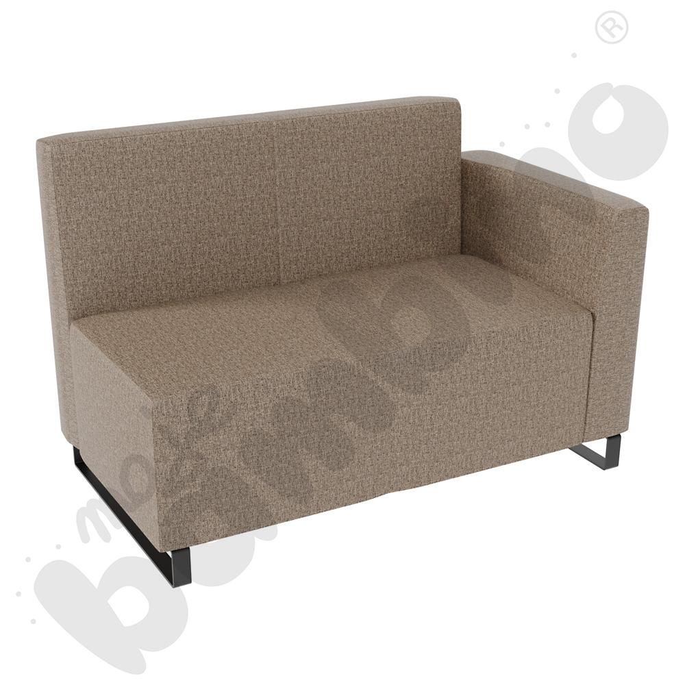 Sofa Universum 2-os. wys. 82 cm, bok niski prawy, tkanina RO36