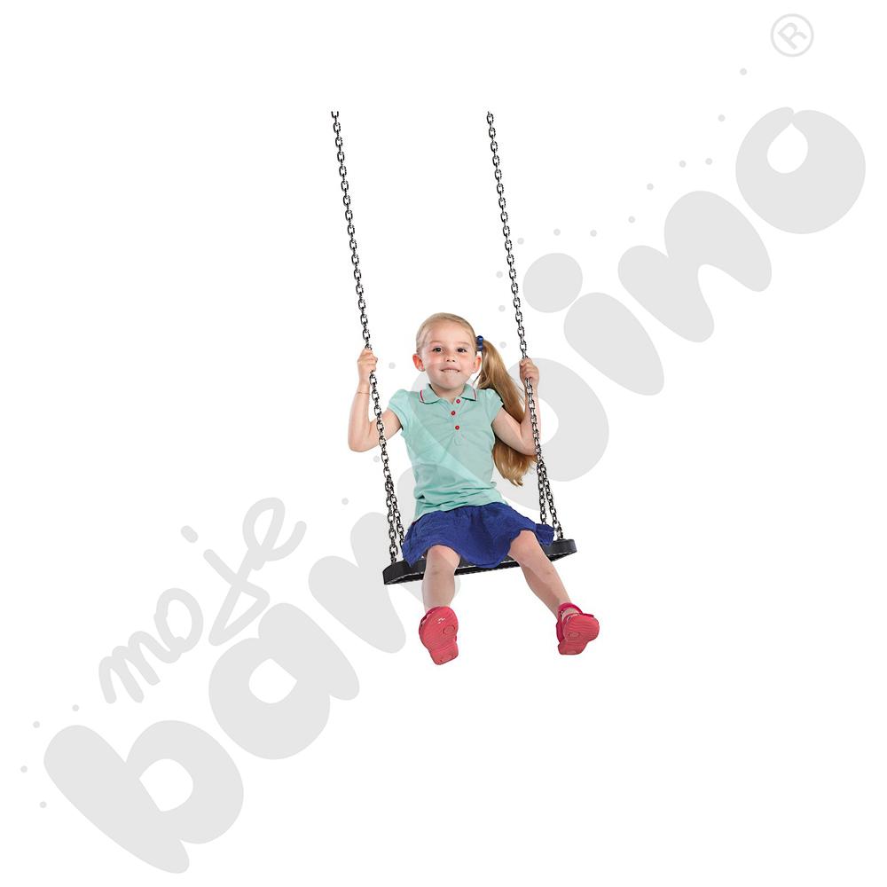 Zawiesie z siedziskiem huśtawkowym gumowym prostym