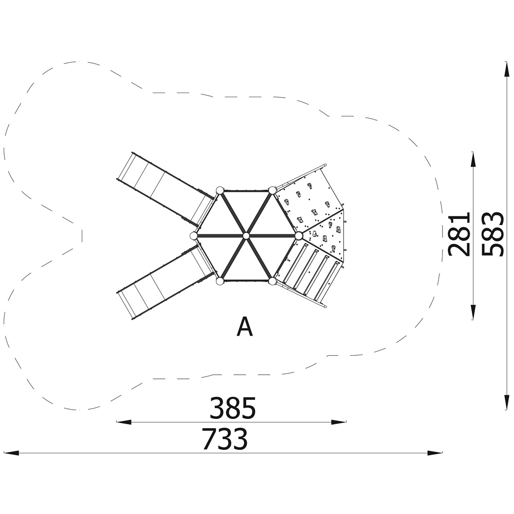 Orbis - zostava 11487, drevené stĺpy