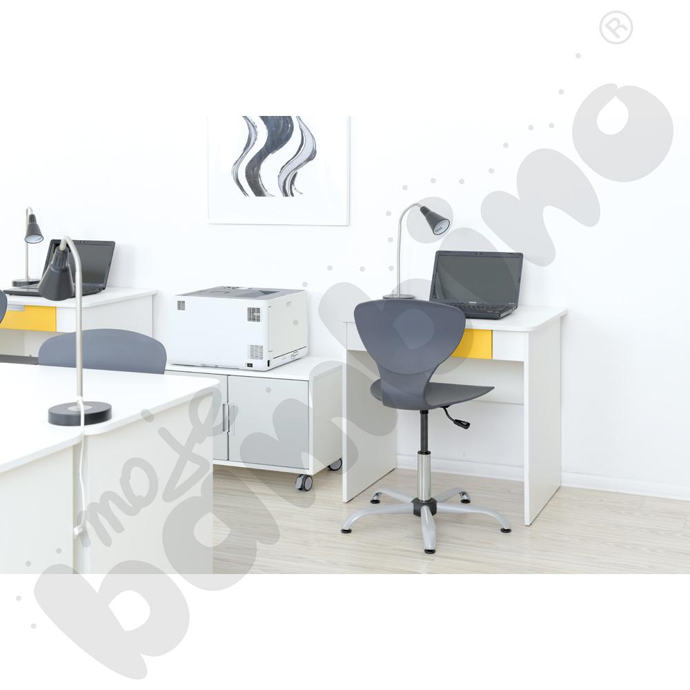 Krzesło Flexi obrotowe z reg.  wys. szare