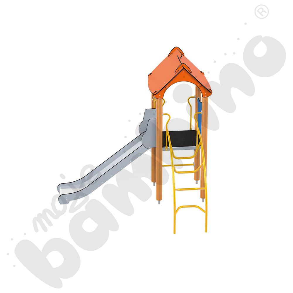 Orbis - wieża 6, drewniane słupy