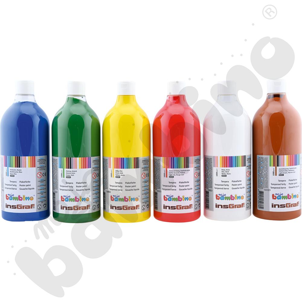 Tempera 1000 ml - jasnobrązowa