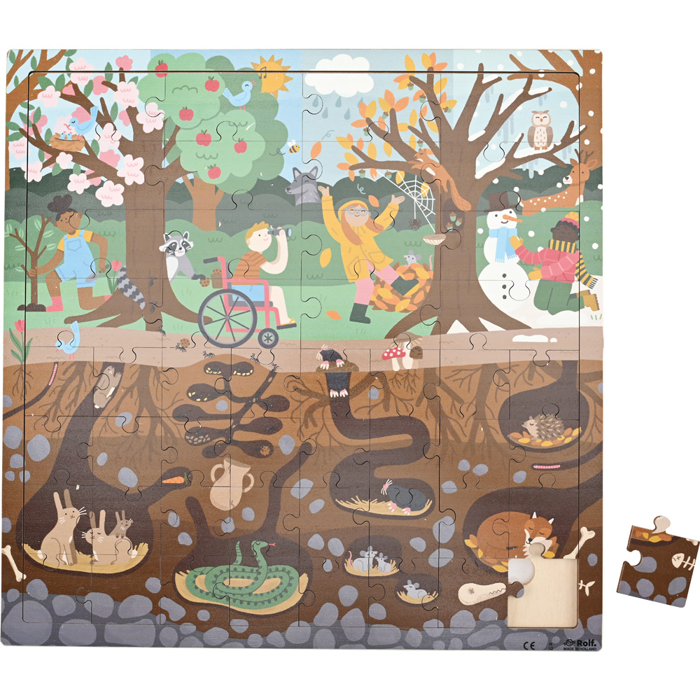 Puzzle Nad a pod zemou - les
