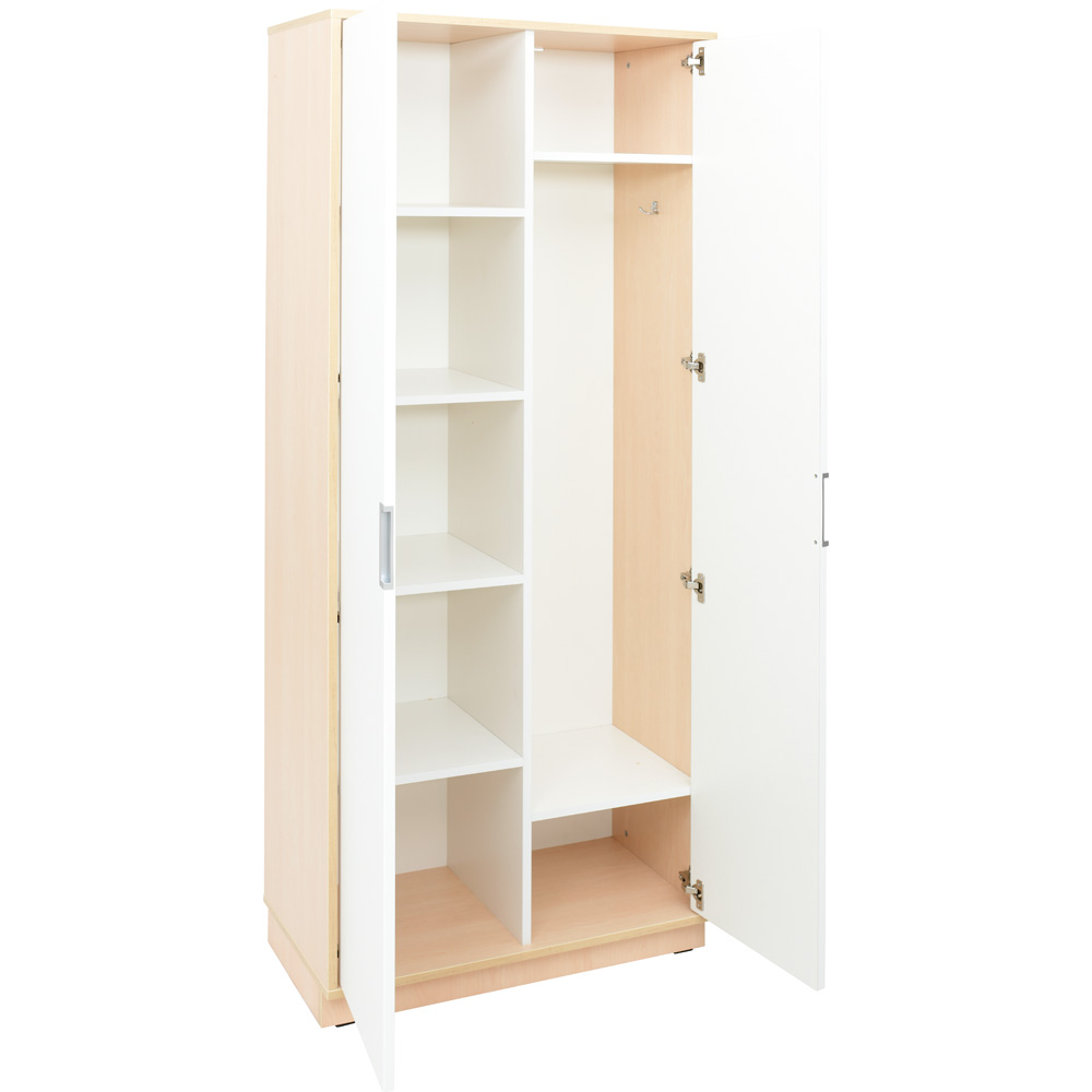 Quadro - šatňa, dvierka 90 st., tiché zatváranie - biela