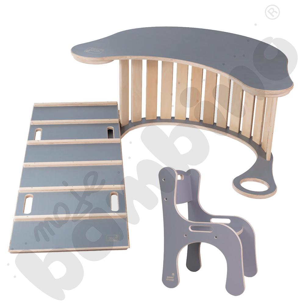 Krzesło ergonomiczne Good Wood - szare