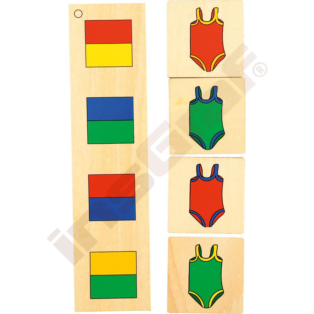 Logické puzzle - množství, tvary, barvy 