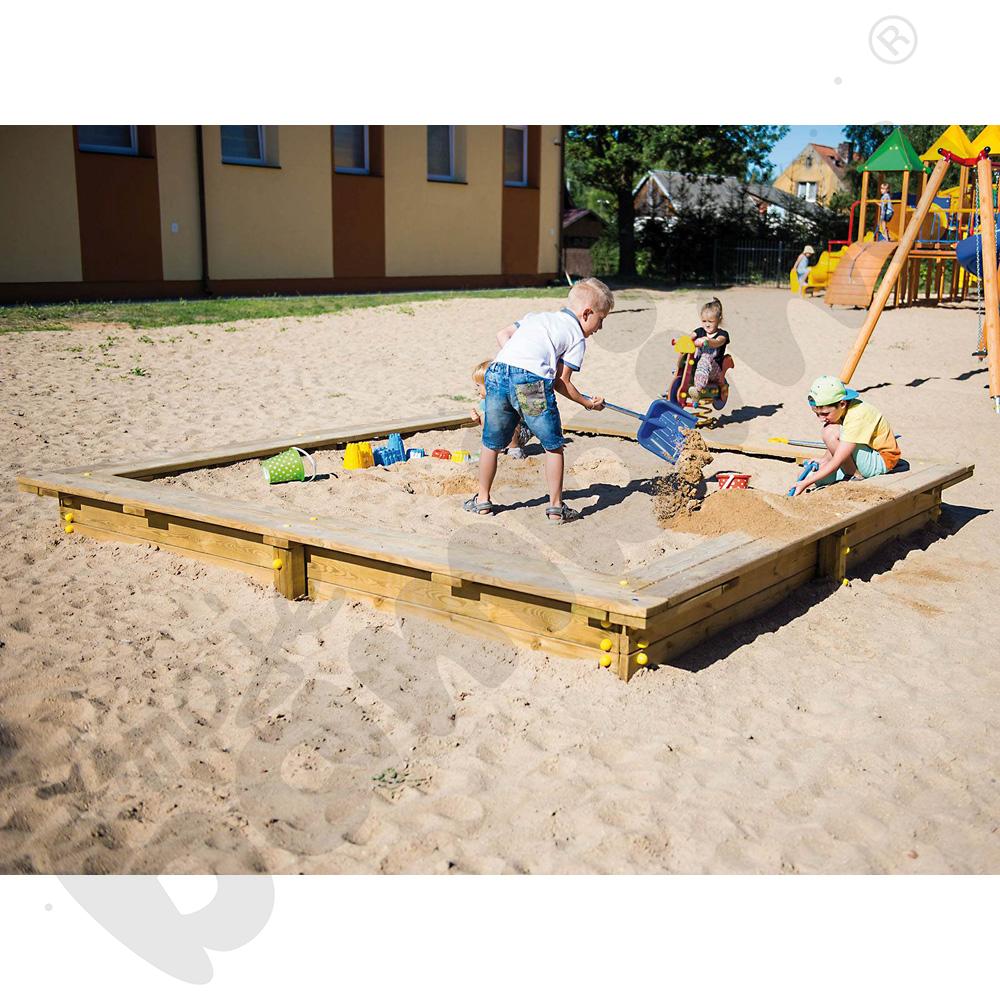 Piaskownica z desek 3 x 3